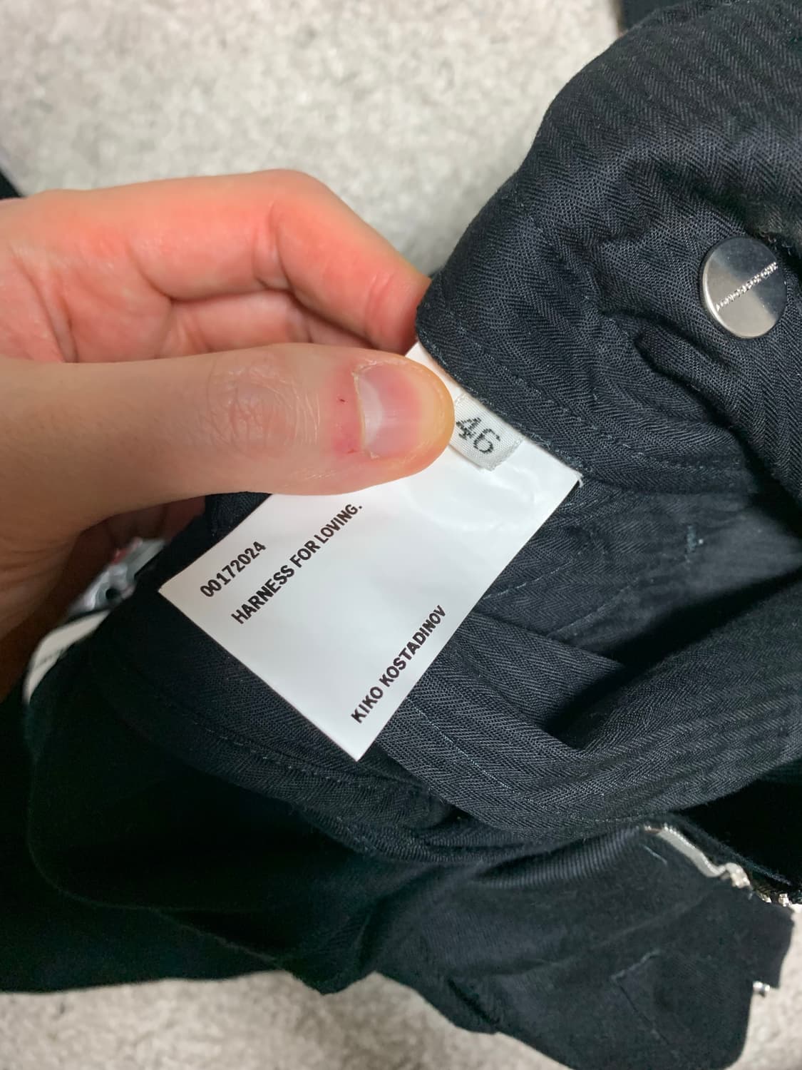 Kiko kostadinov knox trousers black 상품이미지2