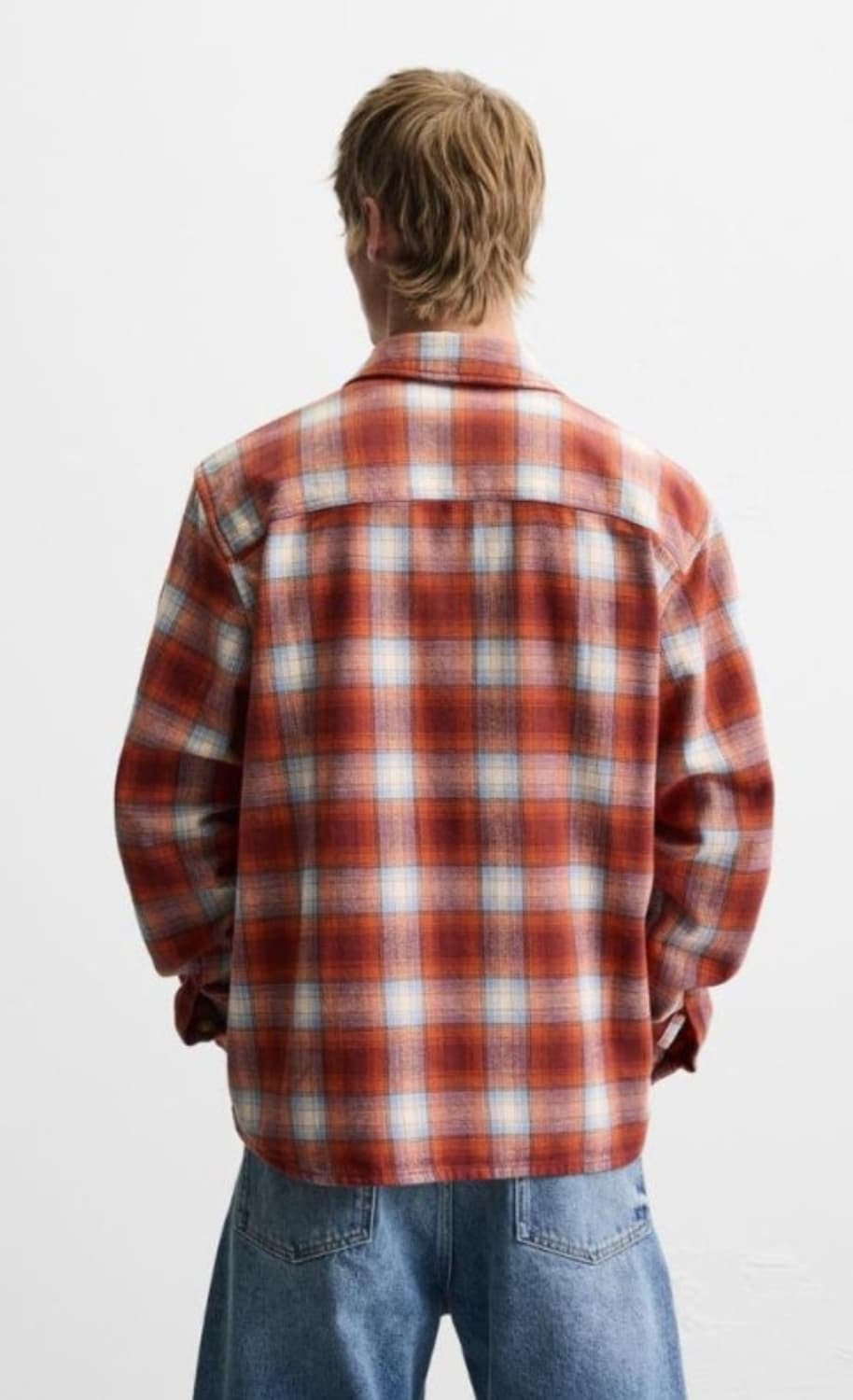 자라 플란넬 체크 셔츠 상품이미지2