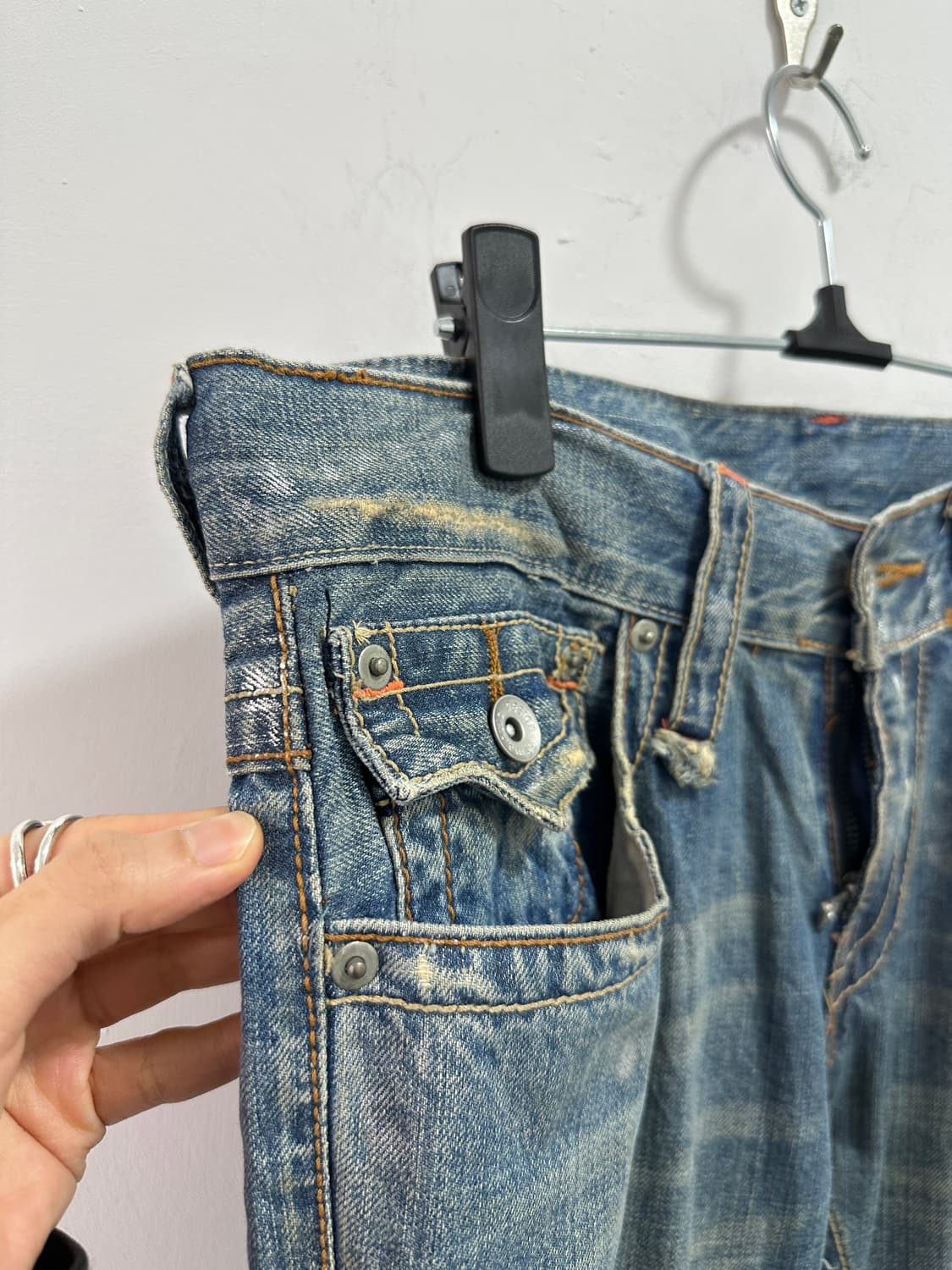 Semantic design silver painting flare 상품이미지8