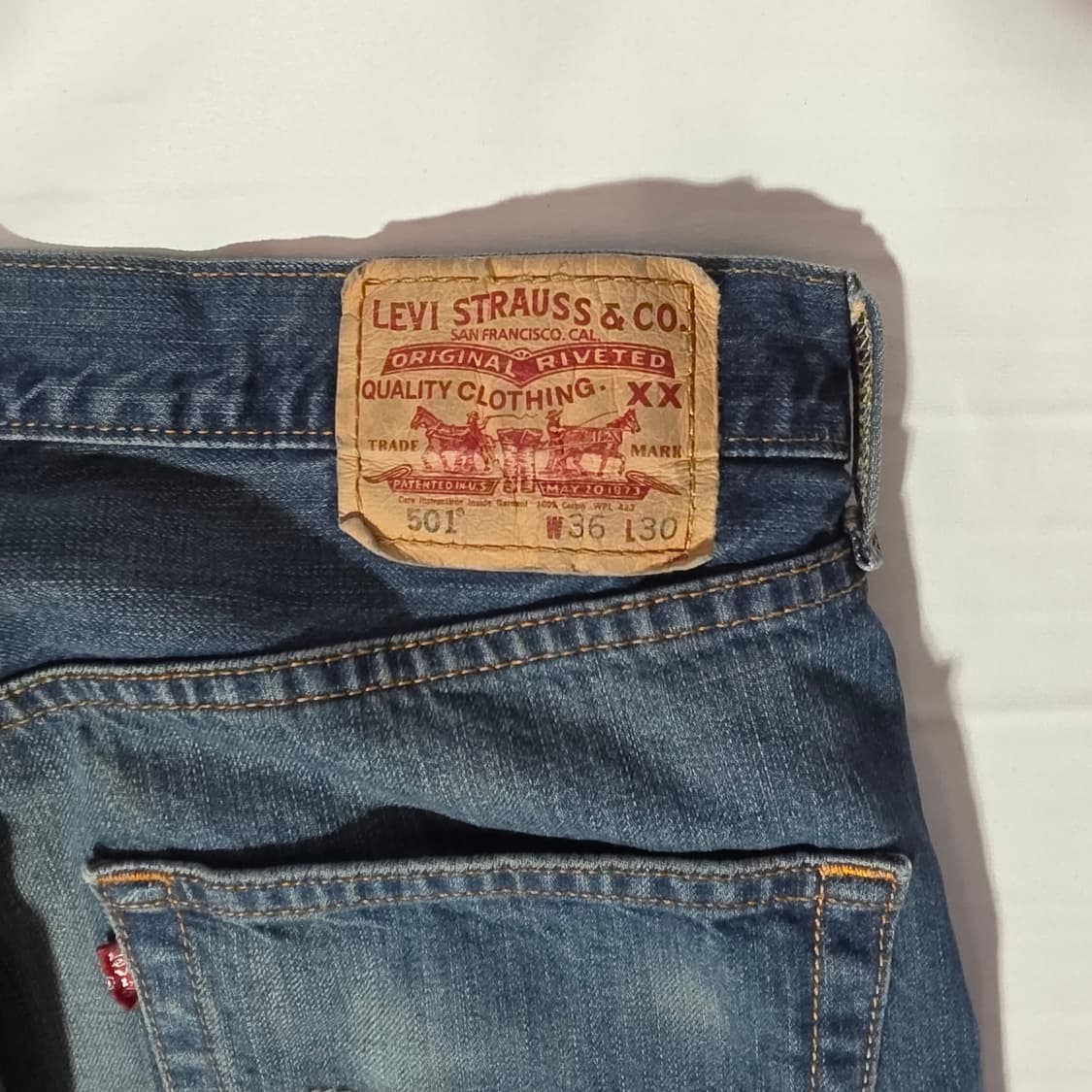 [W36L30]00s 리바이스 LEVIS 501 데님팬츠 상품이미지7