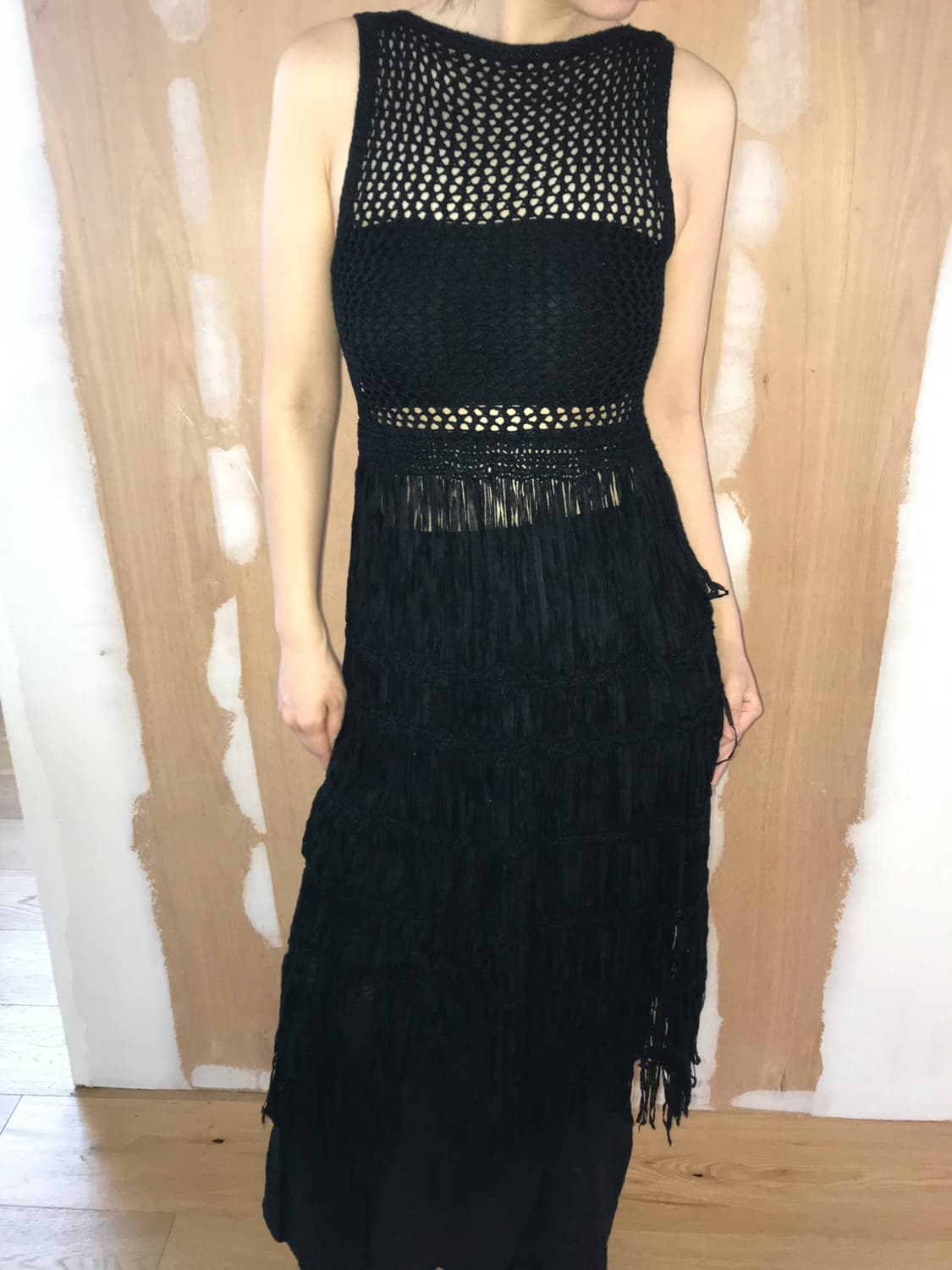 vintage black net one-piece 상품이미지4