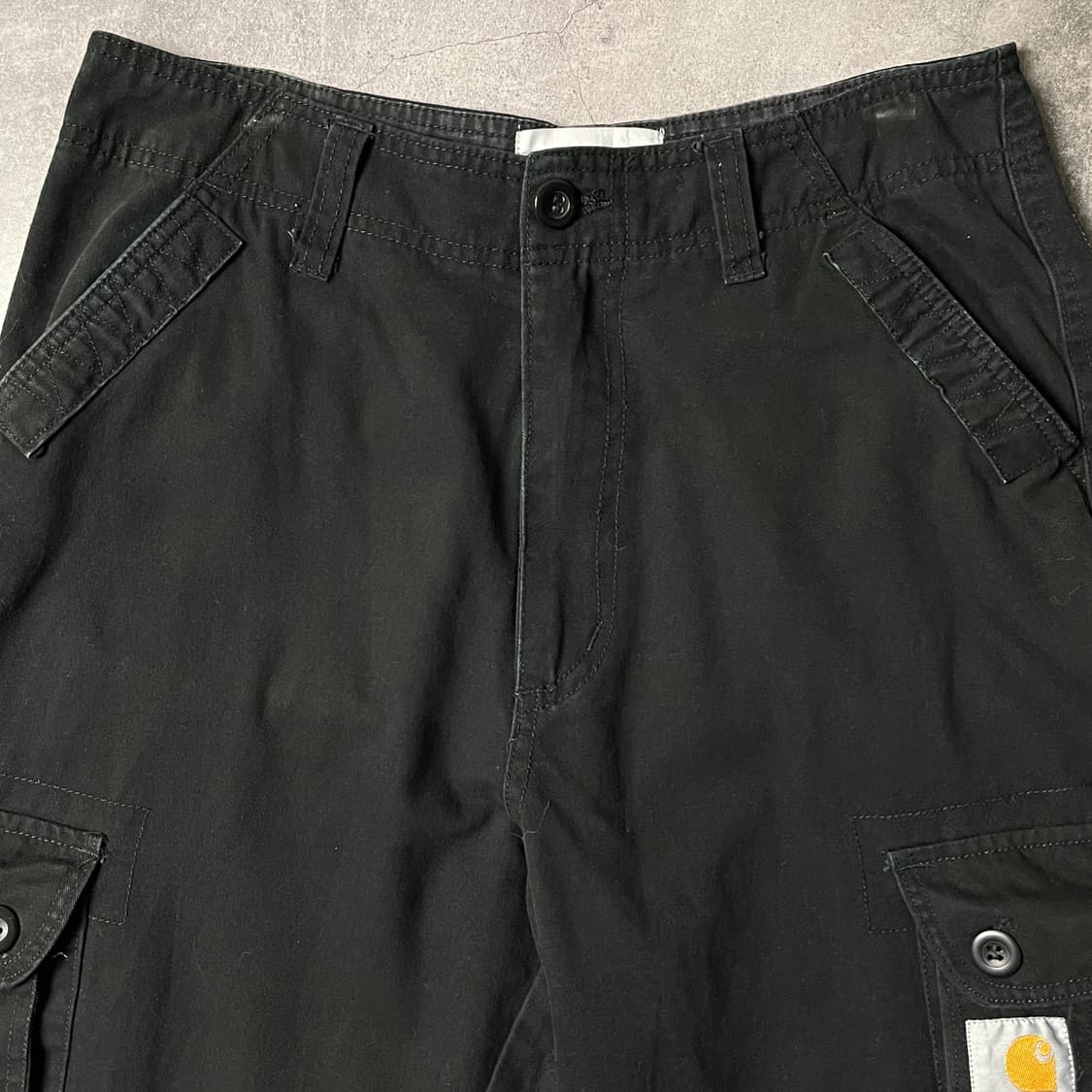 CARHARTT 칼하트 WIP 빈티지 블랙 카고 워크 팬츠 A00847 상품이미지2