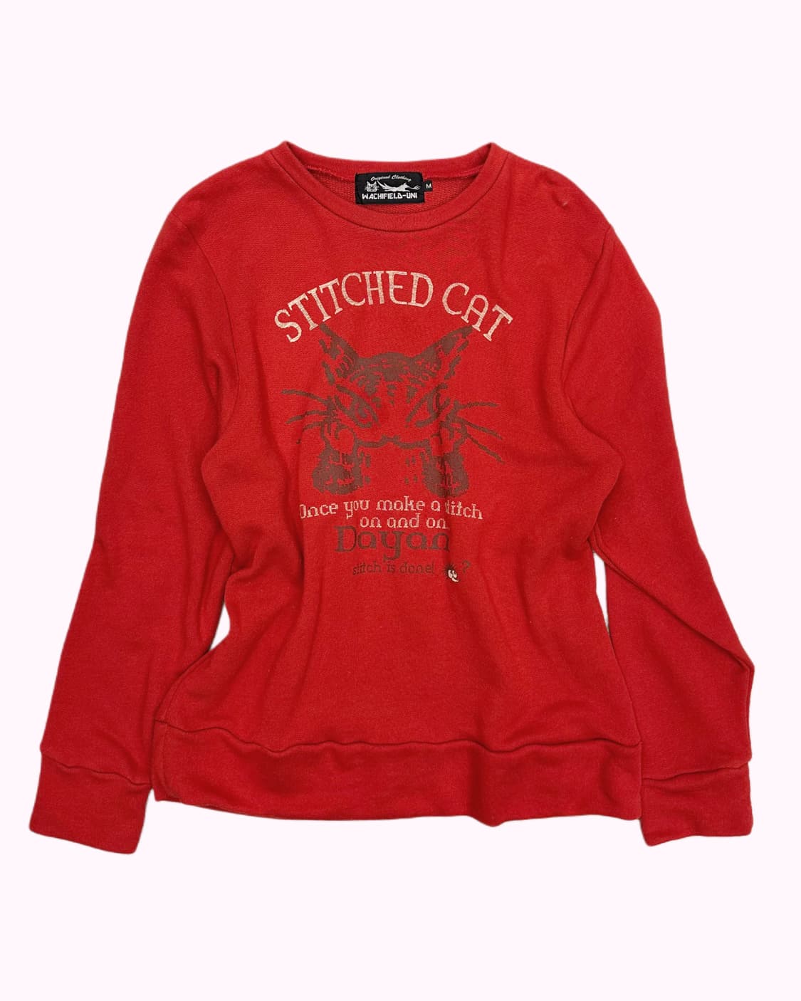 WACHIFIELD stitched cat printign sweat 상품이미지1