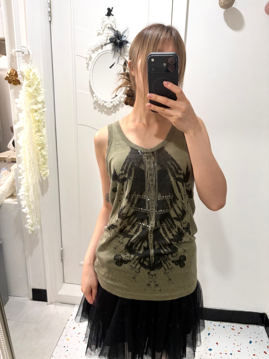 vintage butterfly tank top 상품이미지4