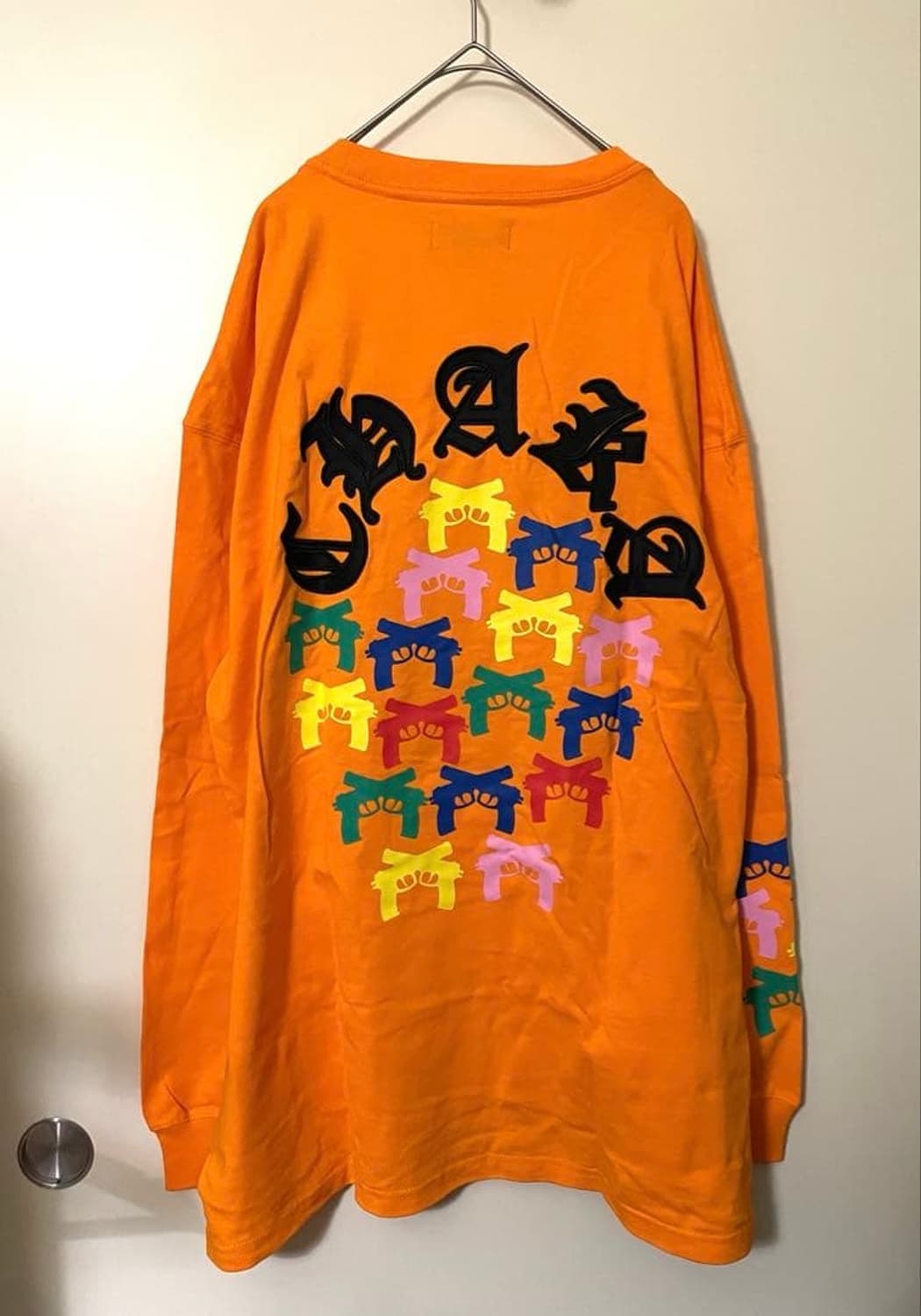 일본브랜드 GALFY 불독 자수 프린팅 긴팔 티셔츠 XL 상품이미지2