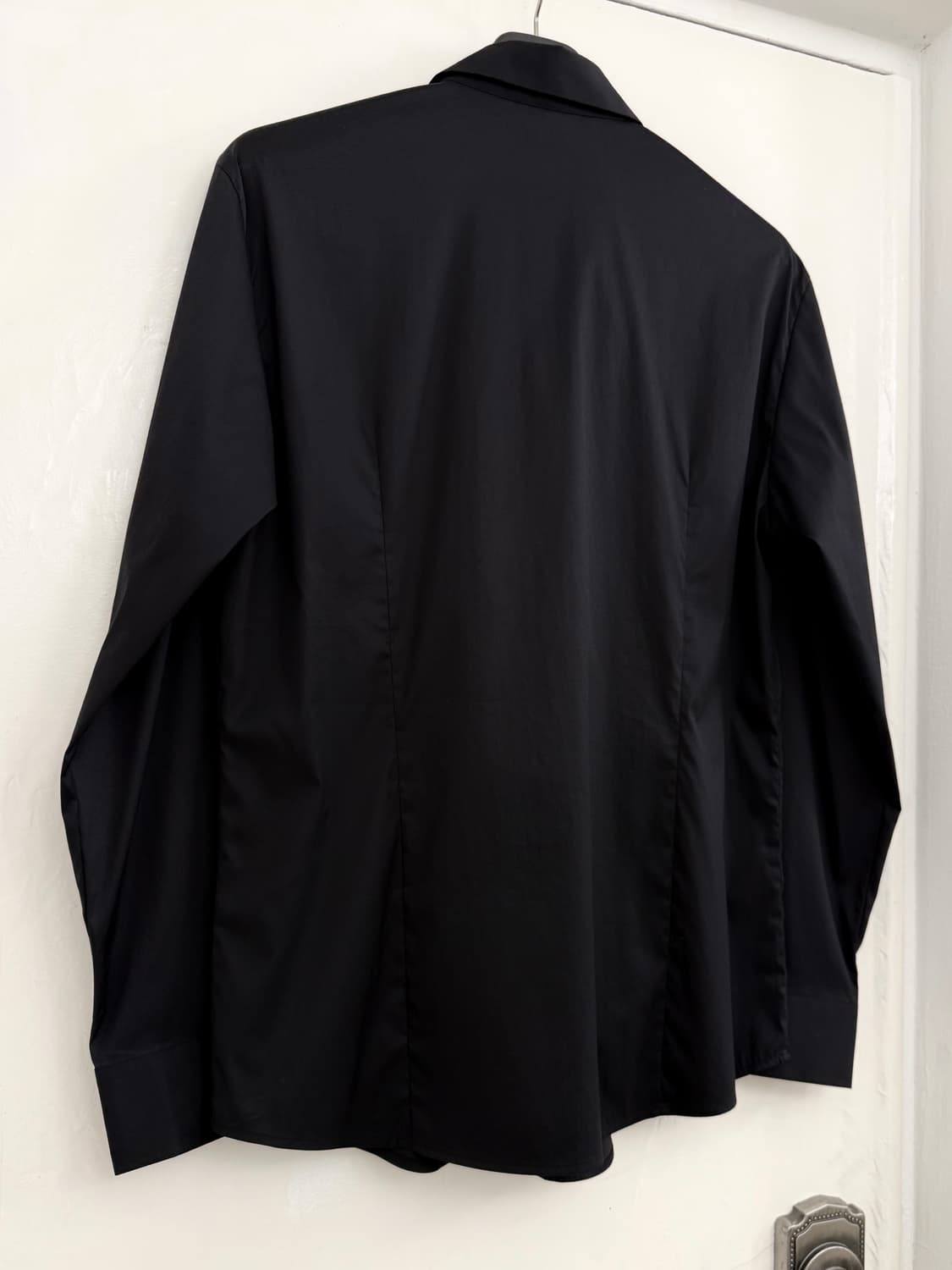 SOLID HOMME Black Stretch Dress Shirt 상품이미지6