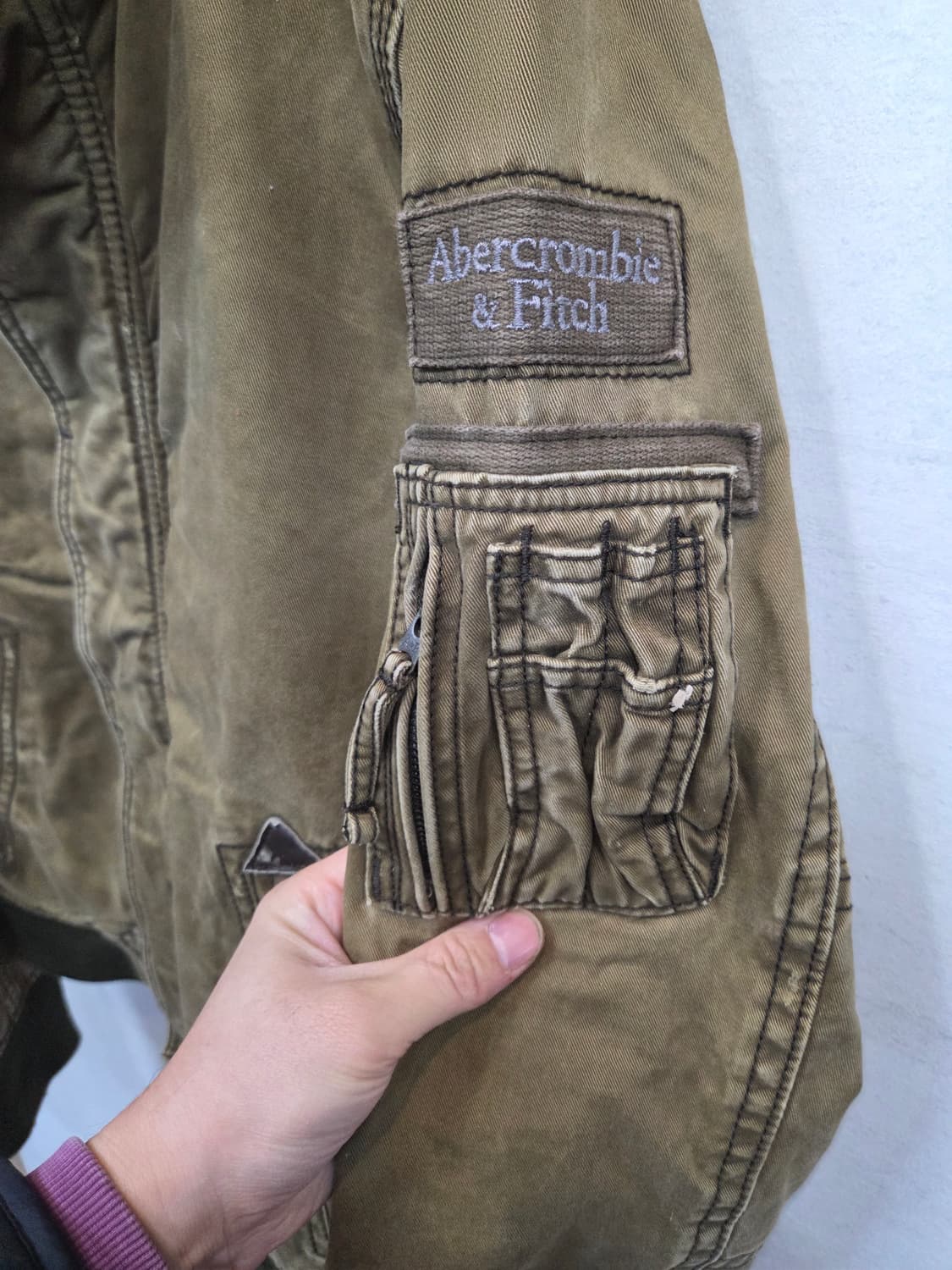 아베크롬비 빈티지 아담스 마운틴 셰르파 누빔 자켓 L 상품이미지6