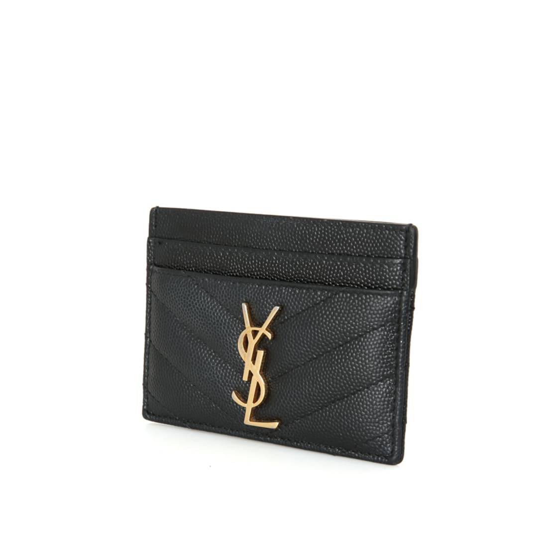 생로랑 카상드르 캐비어 카드지갑 YSL 블랙 금장 423291 상품이미지2