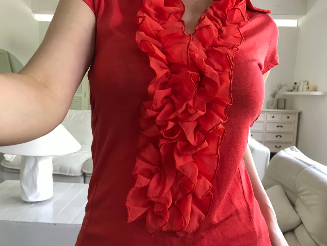 vintage ruffle lace top 상품이미지4