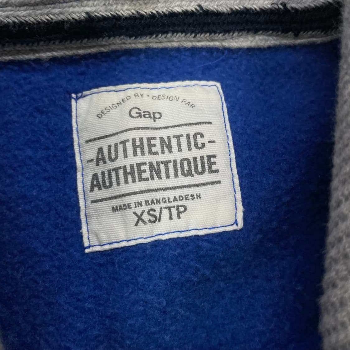갭 Gap 스펠 로고 후드집업 블루 상품이미지3