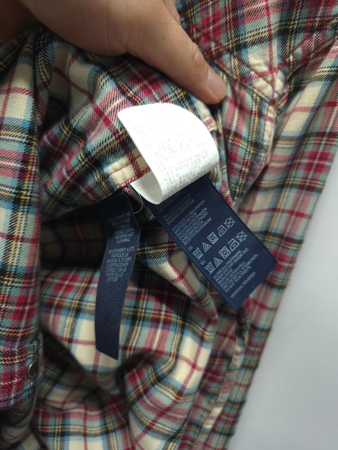 힐피거데님 워크웨어무드 체크 플란넬 셔츠 (95) 상품이미지9