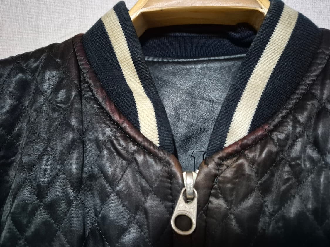 LEVIS 리바이스 레트로 블랙 가죽 리버스블 봄버 상품이미지10