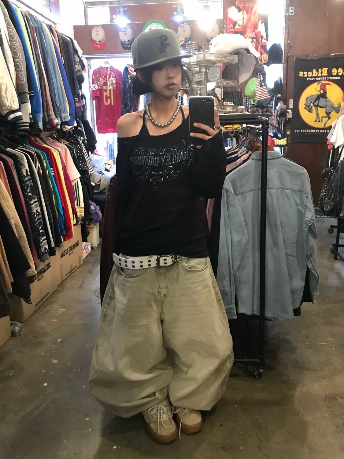 < Harley-Davidson Cubic Printing L/S > 상품이미지8