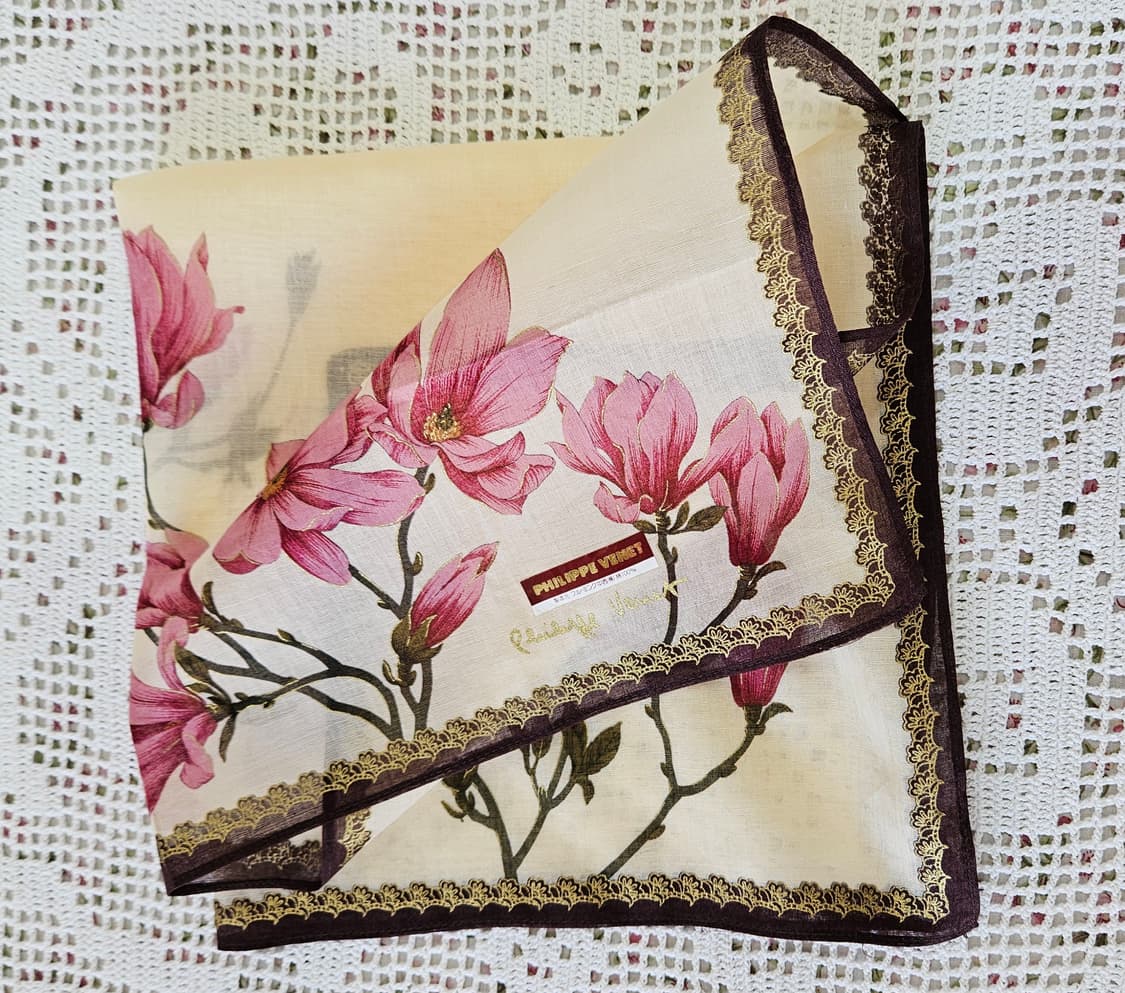 디자이너 플라워 손수건 3장 일괄 상품이미지9