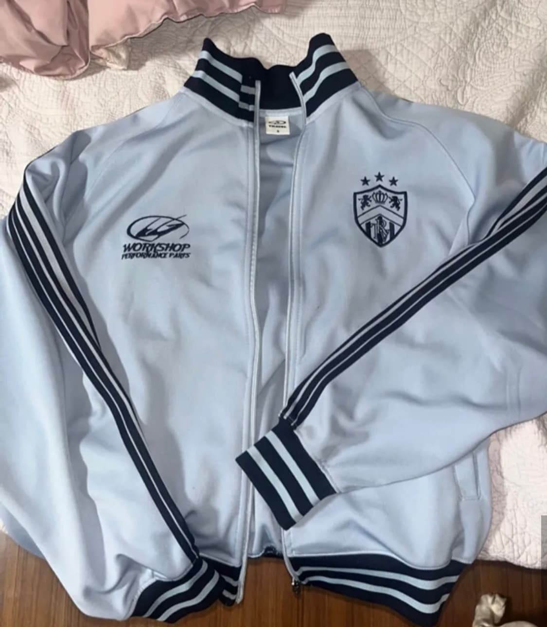 트래블 져지 트랙 자켓 화이트 상품이미지2