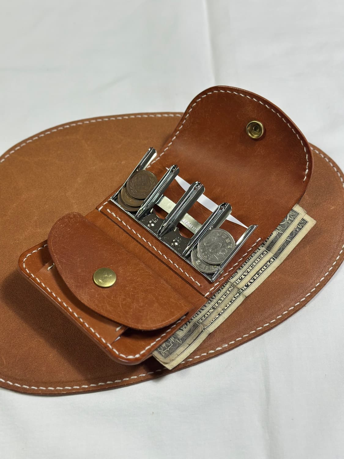 수공예 엔화지갑 판매합니다 / 코인캐쳐지갑 상품이미지1