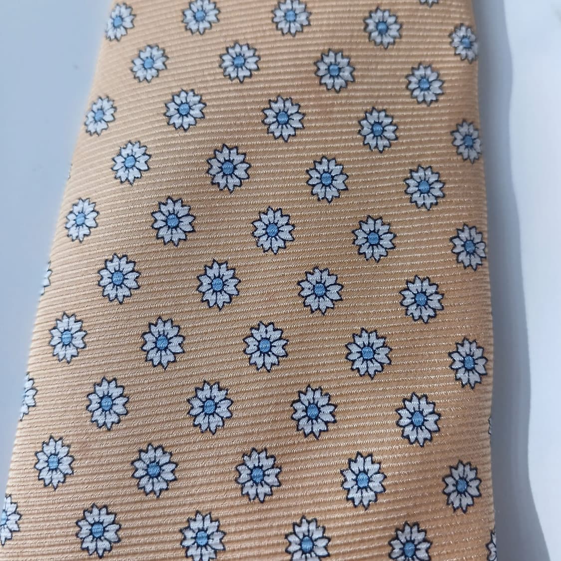 브룩스 브라더스 실크 옐로 플라워 넥타이 9.2cm A등급 A19042
 상품이미지8