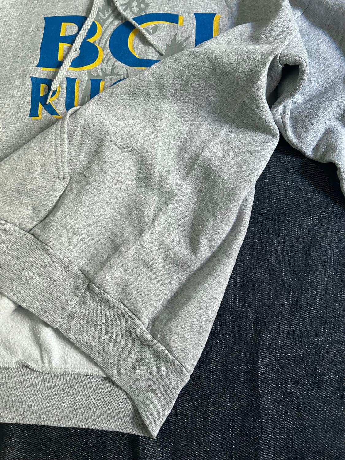 00s Hanes 멜란지 그레이 스웻후디 상품이미지6