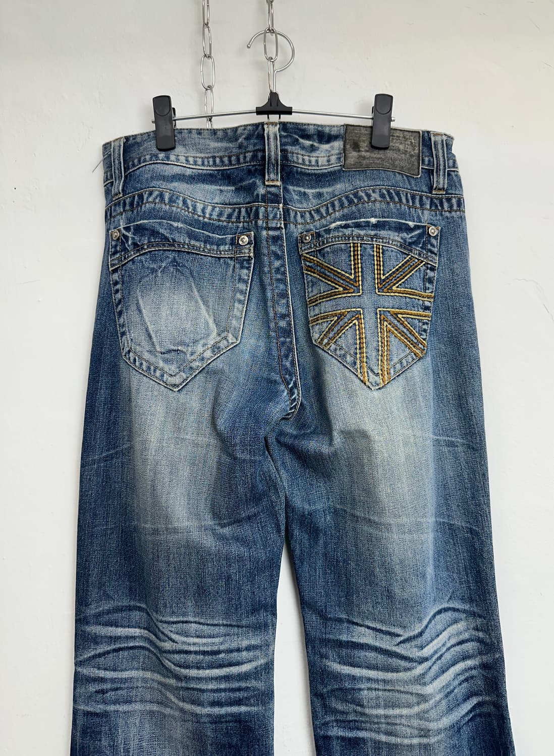Union Jack Back Pocket Distressed Denim  상품이미지7