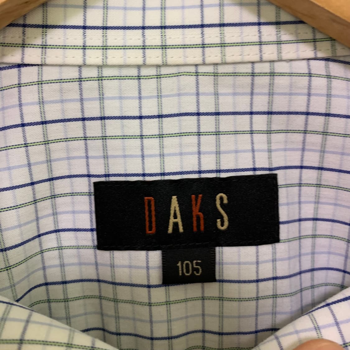 DAKS 닥스 빈티지 체크 반팔 셔츠 남성 105 긱시크 너드 상품이미지7