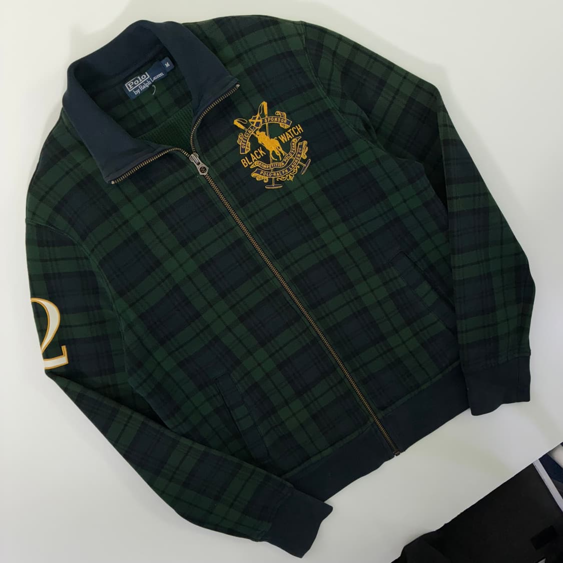  Polo  폴로 랄프로렌 그린 블랙워치 자수 타탄체크 자켓 상품이미지2