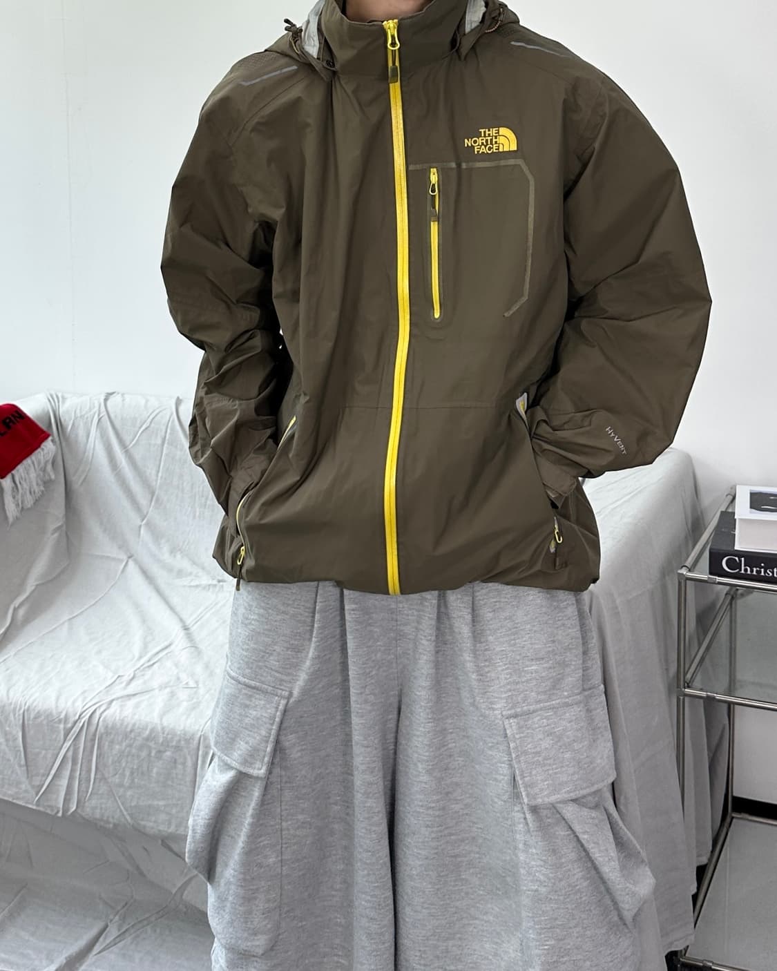 노스페이스 하이벤트 카키 바람막이 XXL 상품이미지4