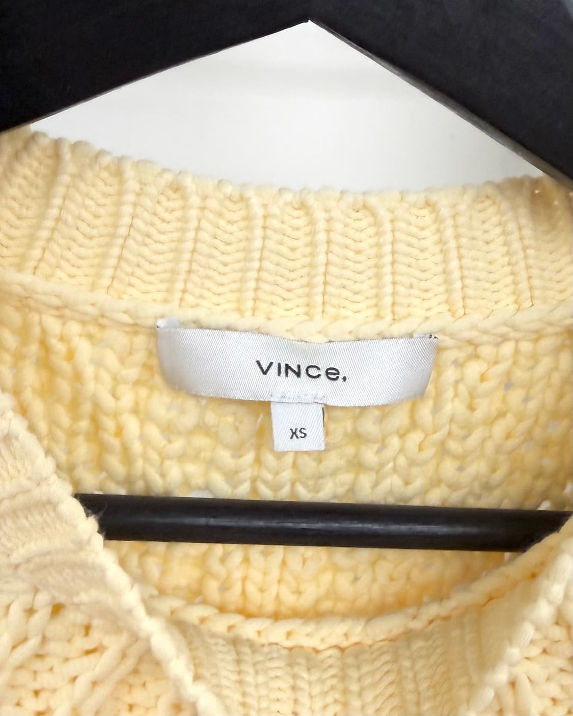 빈스 옐로우 드랍 숄더 니트 스웨터 상품이미지7