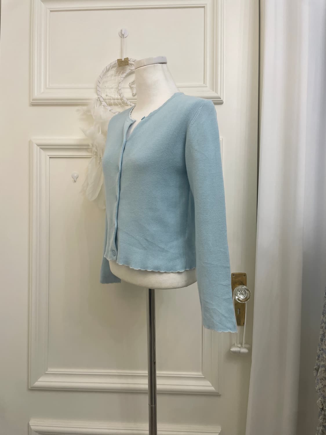 GAP sky-blue line point basic cardigan 상품이미지2