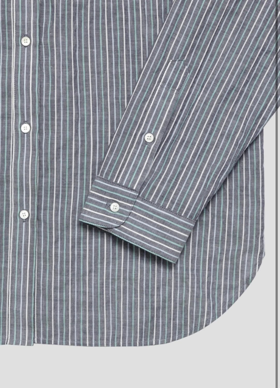 문달 스트라이프 셔츠 (여름 셔츠)  상품이미지7