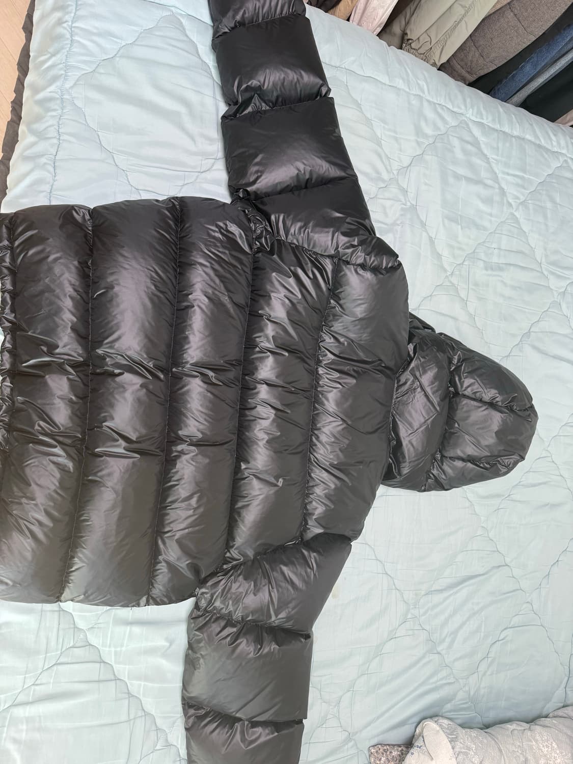 스투시 다운 파카 마이크로 립스탑 팬텀 블랙 L(새상품) 상품이미지2