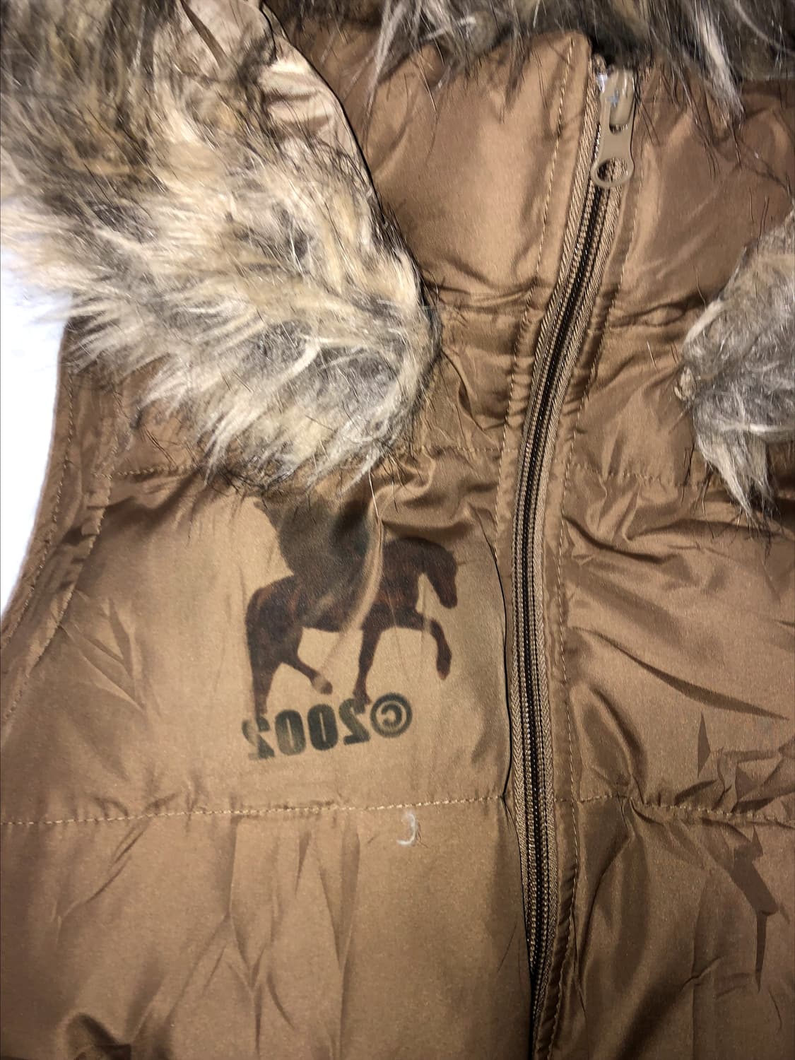 brown horse vest padding 상품이미지2
