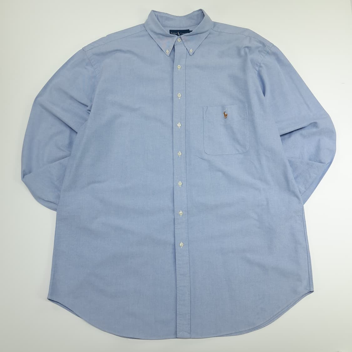 CN658 2XLT 폴로 랄프로렌 클래식블루 긴팔 셔츠 남방 상품이미지1