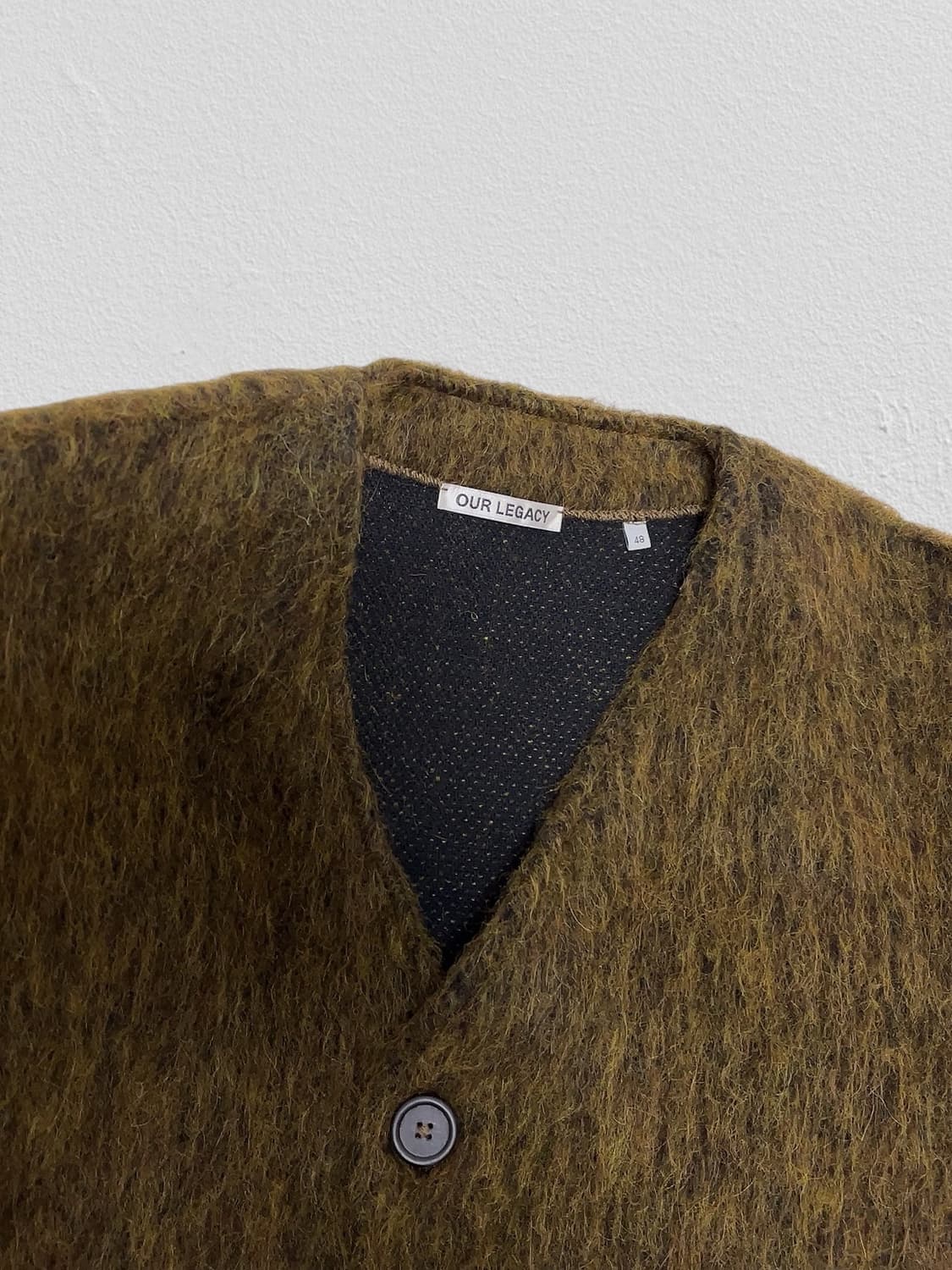 Our Legacy 모헤어 가디건 올리브 멜란지 48 상품이미지4