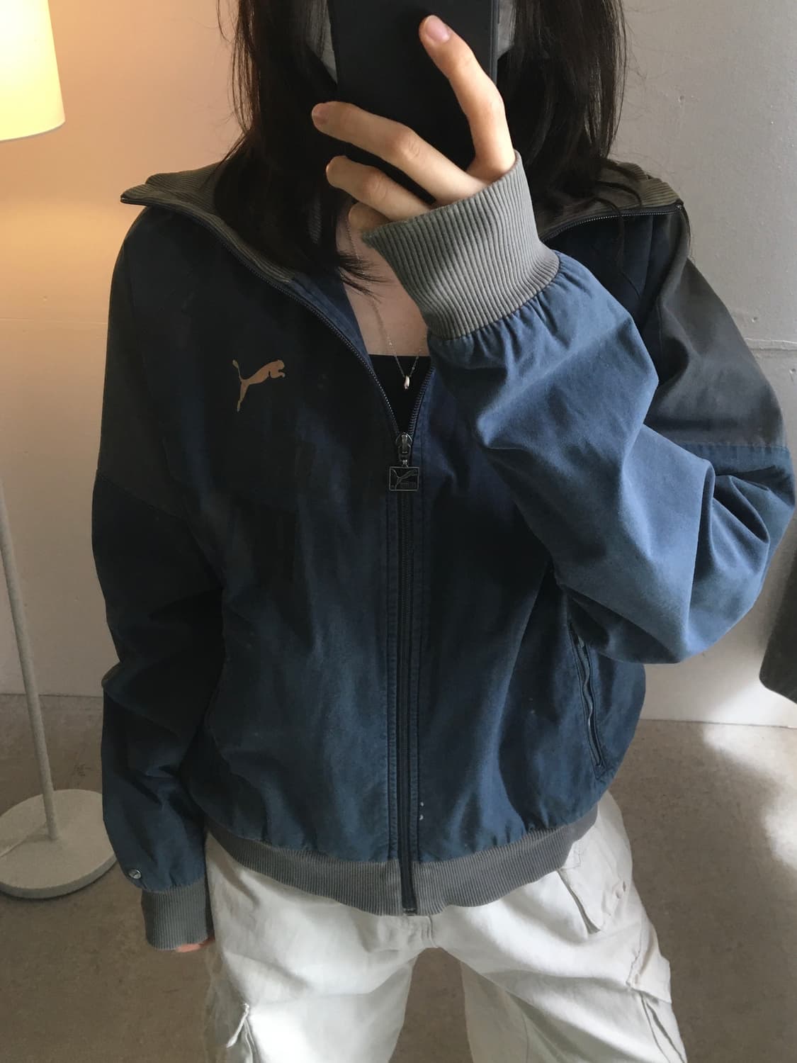퓨마 백프린팅 시보리 자켓 상품이미지3