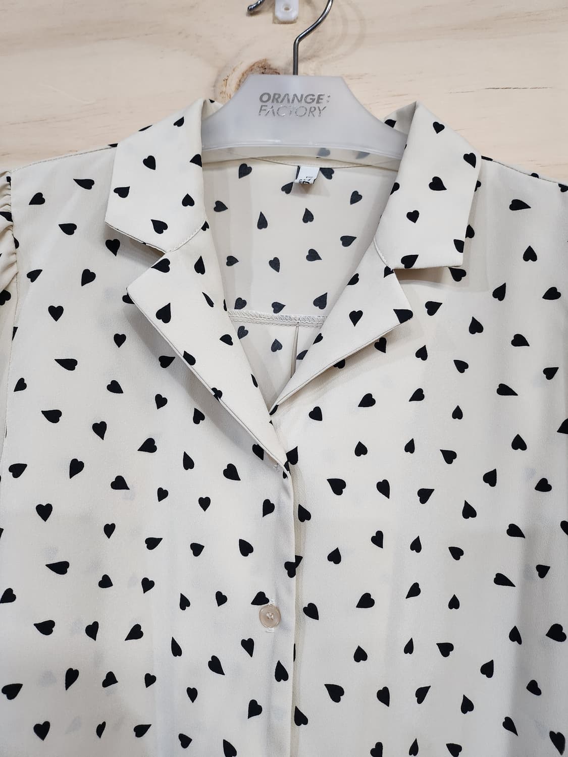 1108) 하트 패턴 블라우스 상품이미지3