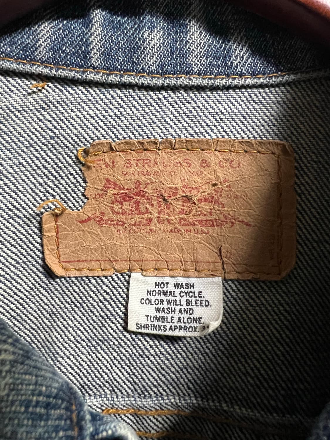 빈티지 리바이스 70505-0217 52버튼 트러커 자켓 상품이미지7