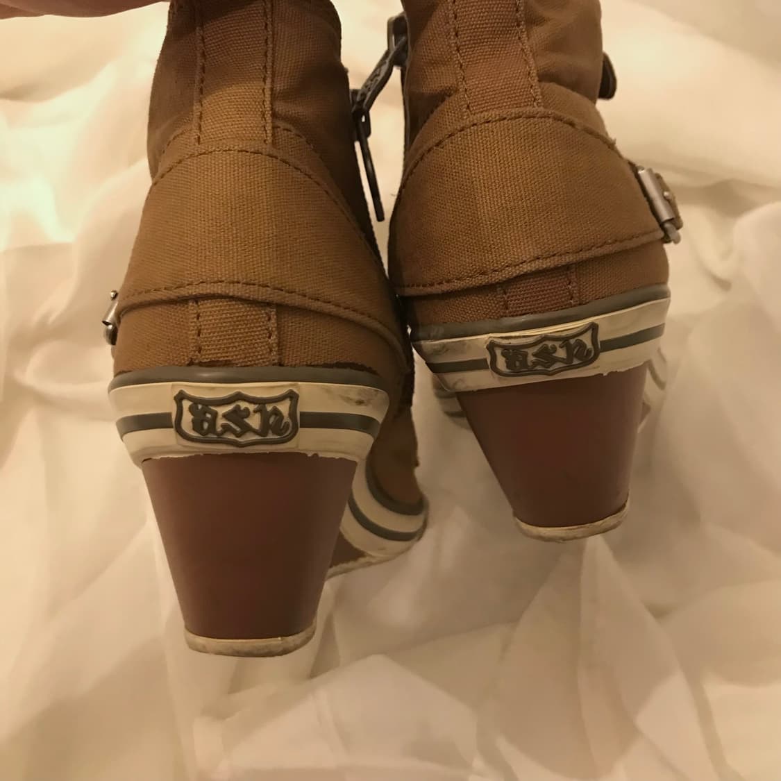 Ash 아쉬 갸루 카멜브라운 하이탑 웨지 스니커즈 상품이미지4