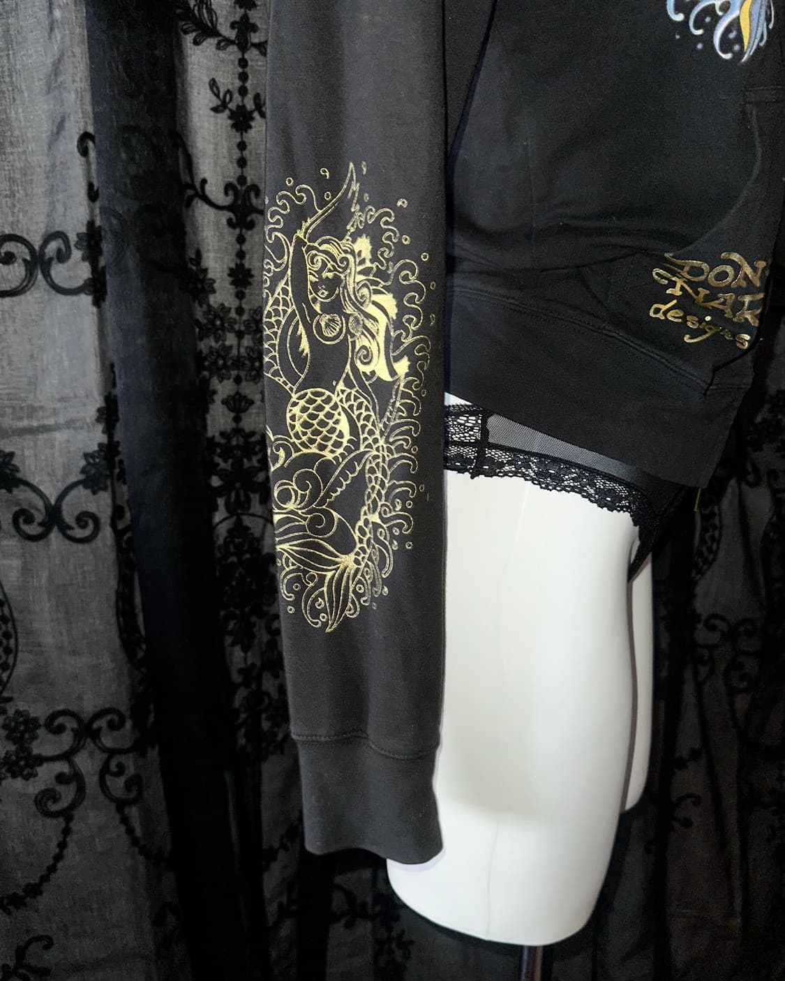 Black Cubic Hooded Zip-Up 상품이미지3