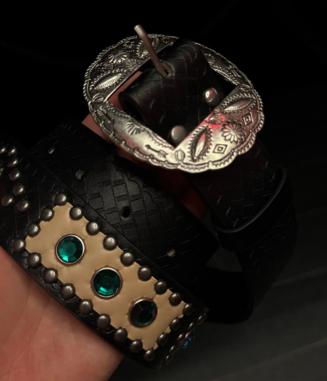 빈티지 웨스턴 잼스톤 벨트 새상품 상품이미지3