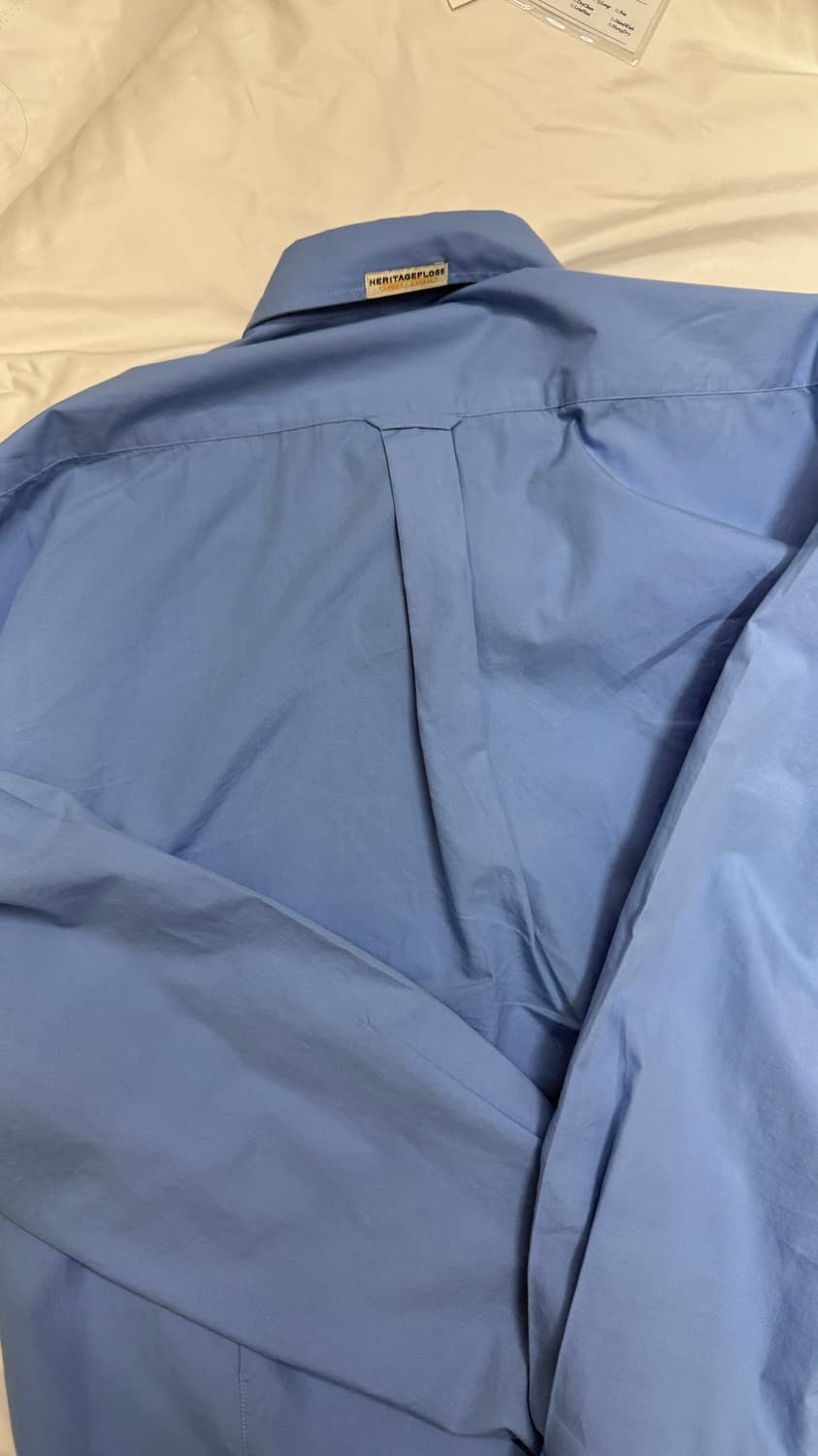 헤리티지플로스 셔츠 스카이블루 (S) 상품이미지5