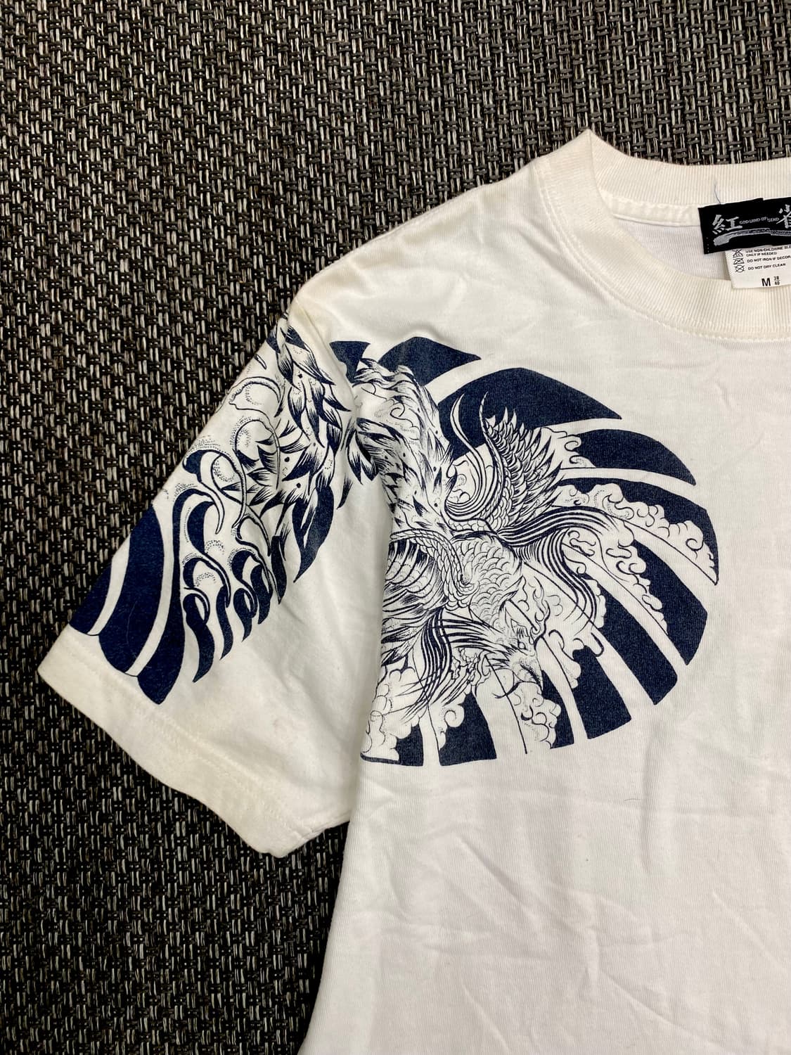 Oriental Print White Tee 상품이미지5