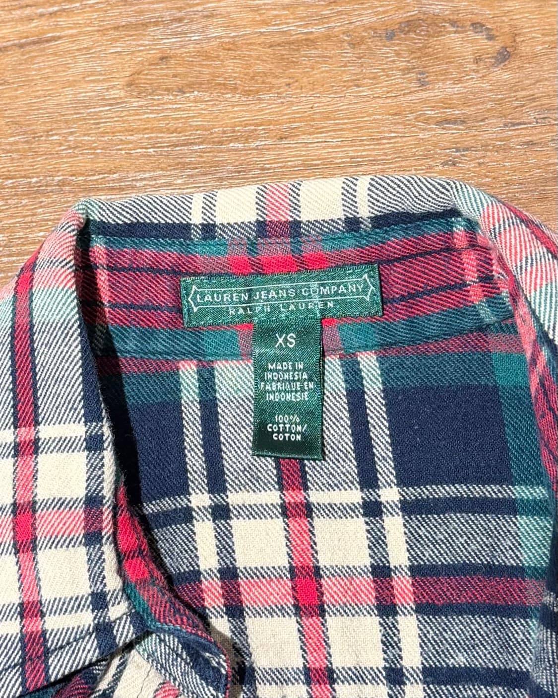 랄프로렌 네이비 타탄 스냅 버튼 롱슬리브 셔츠 상품이미지7