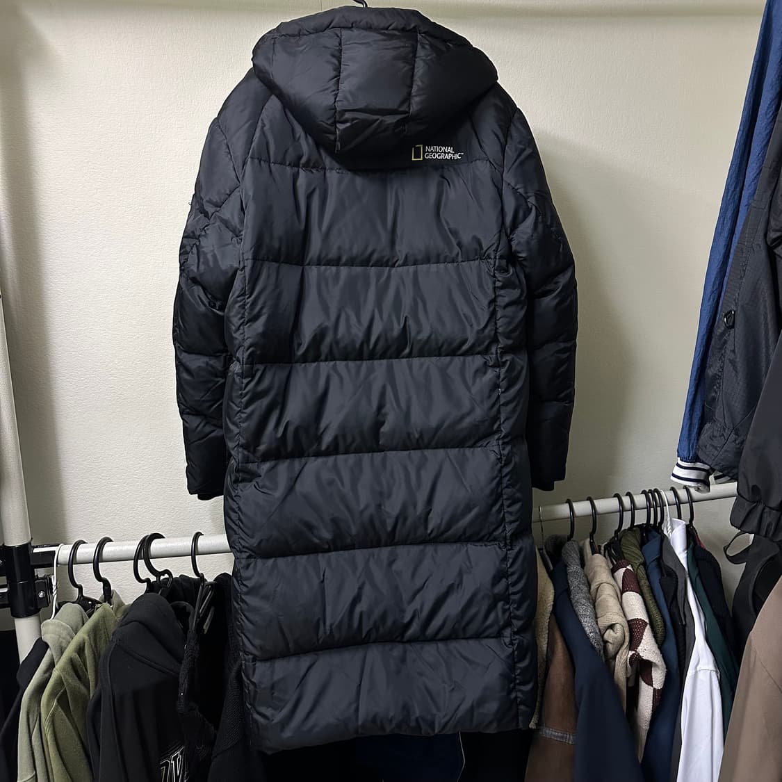 내셔널지오그래픽 블랙 롱패딩 상품이미지2