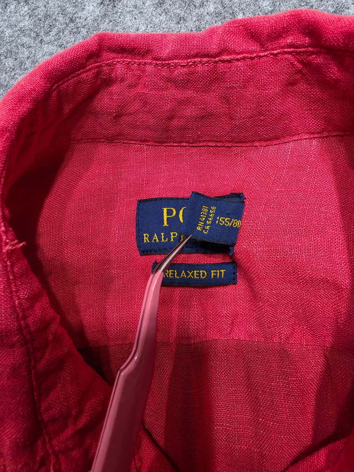 폴로 랄프로렌 릴랙스 핏 린넨 셔츠 XS 상품이미지6