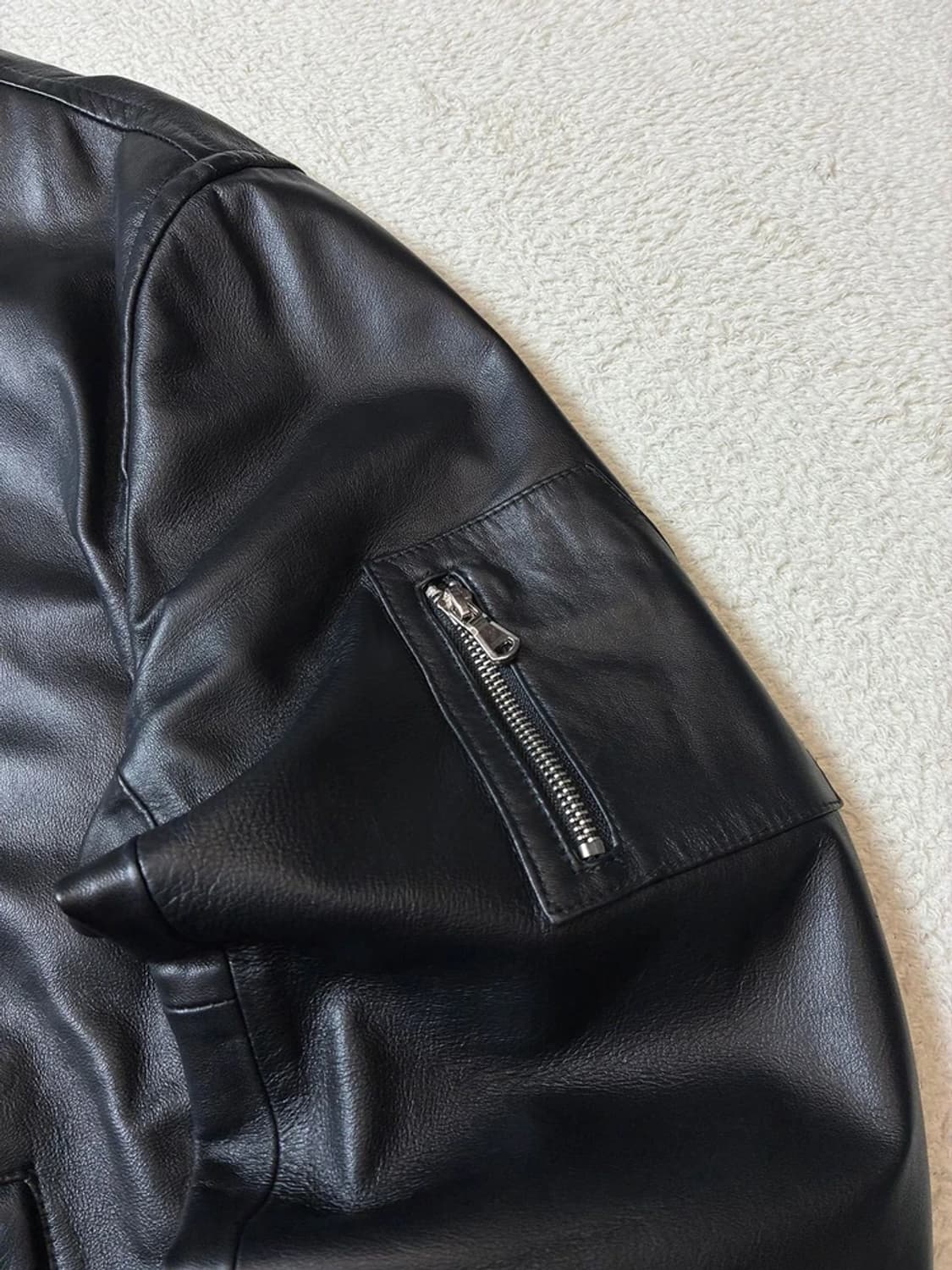 헤스티지 00's MA-1 양가죽 블루종 자켓 PN7989 상품이미지4