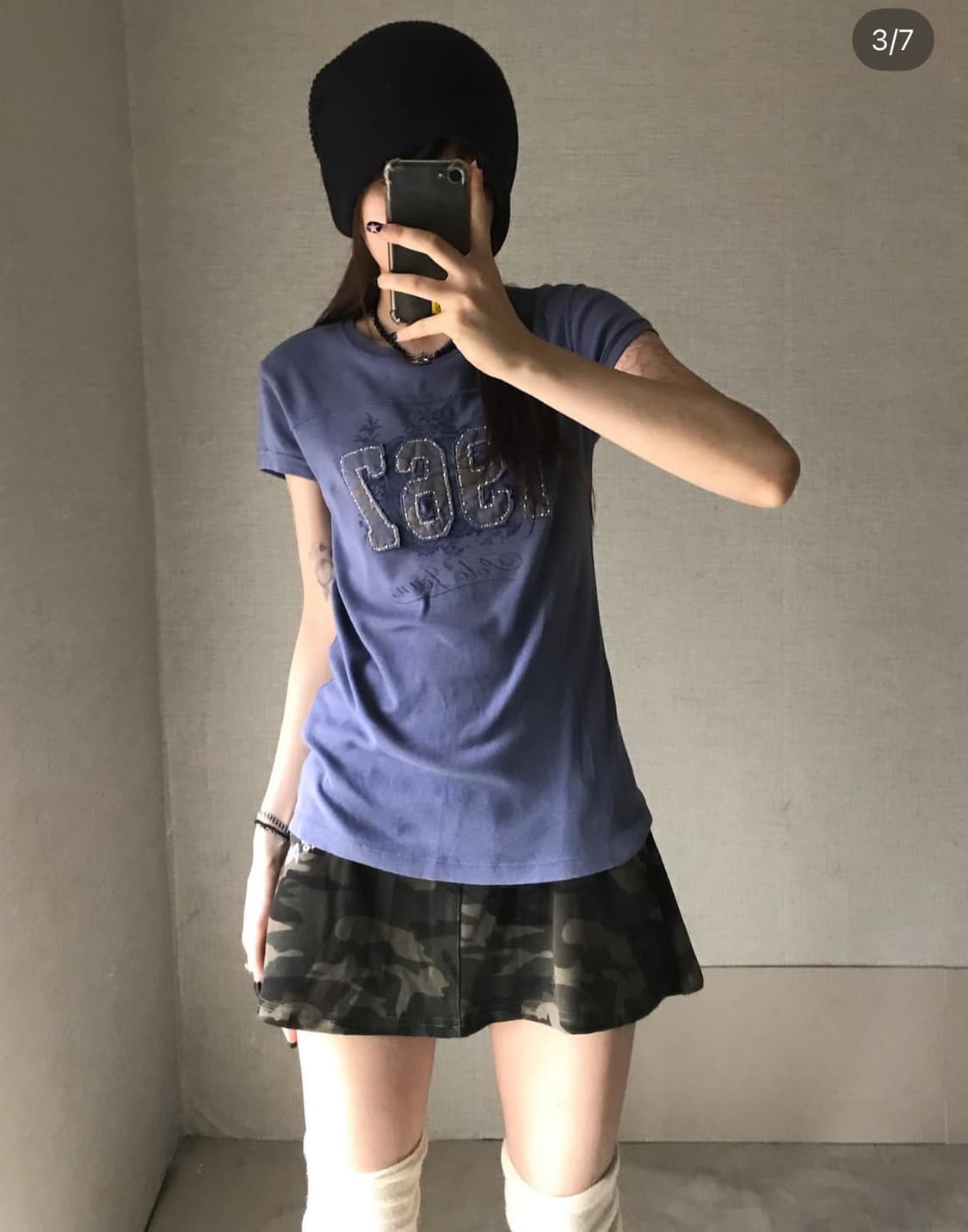 빈티지 폴로 대장 자수 반팔 프린팅 상품이미지1