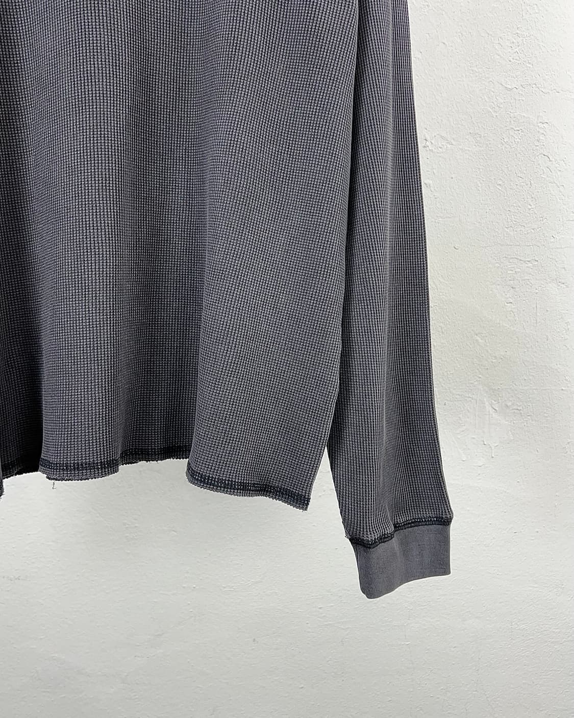 스투시 베이직 스탁 써멀 롱 슬리브 워시드 블랙 상품이미지6