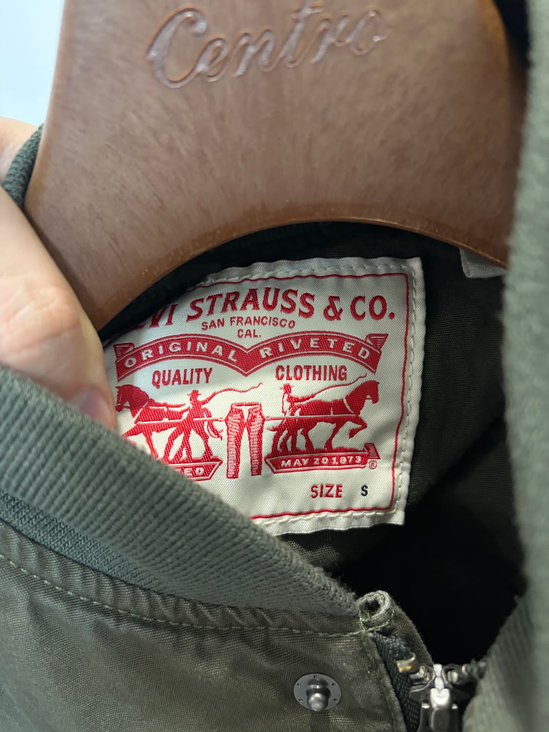 (S) Levis 리바이스 밀리터리 코튼 탱커 자켓 상품이미지6