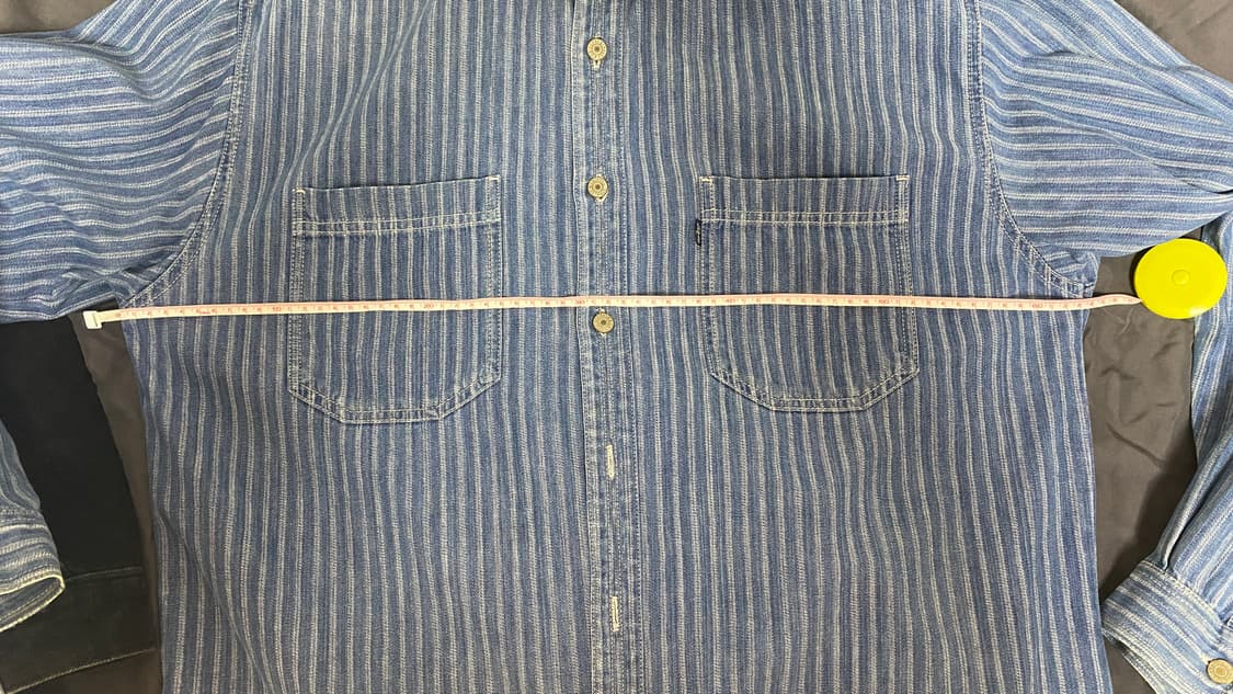 리바이스 90s 빈티지 데님 셔츠 (히코리 스트라이프) 상품이미지5