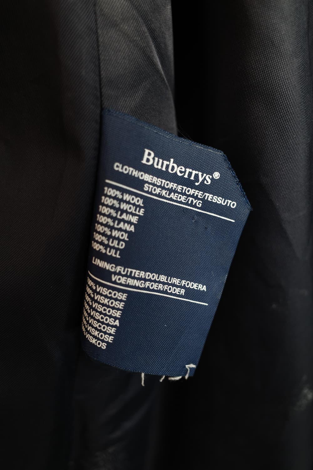 90s Burberry 빈티지 울 코트 (MADE IN ENGLAND) 상품이미지7